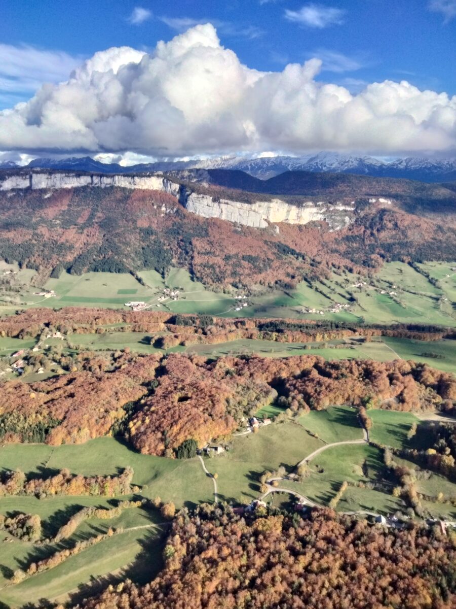 cumulus et falaise vercors